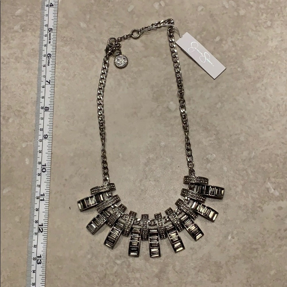 Jessica Simpson rhinestone statement necklace